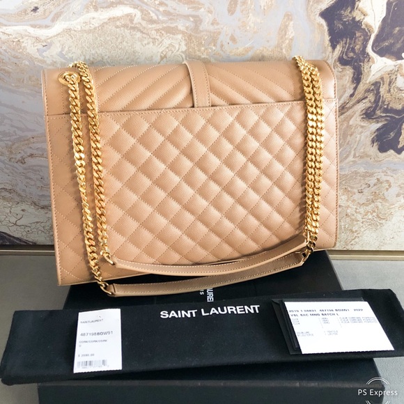 Saint Laurent Monogram Triquilt Envelope Chain Bag - Picture 2 of 7